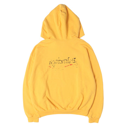 23SS デストロイ加工 キャンペーンロゴ スウェット パーカー (POLITICAL CAMPAIGN DESTROYED HOODIE)