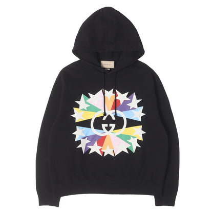 21AW グラフィックロゴ スウェット パーカー (Interlocking G Star Burst Print Cotton Sweatshirt)