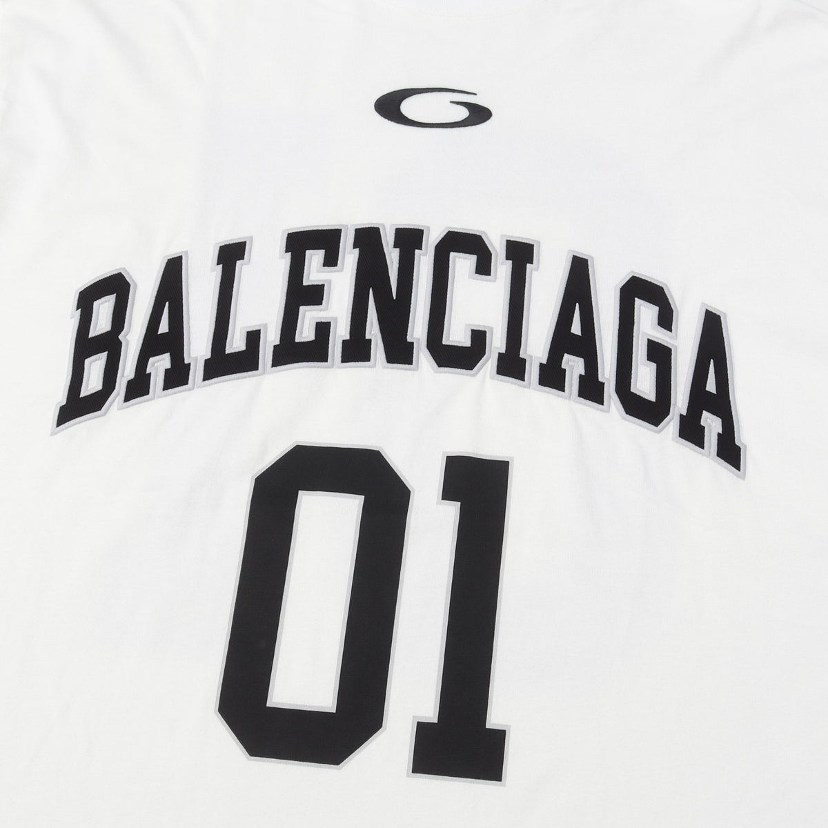 24SS モックネック ロゴ刺繍 Tシャツ (BASKETBALL SERIES OVERSIZED MOCK NECK T-SHIRT)