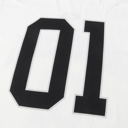 24SS モックネック ロゴ刺繍 Tシャツ (BASKETBALL SERIES OVERSIZED MOCK NECK T-SHIRT)