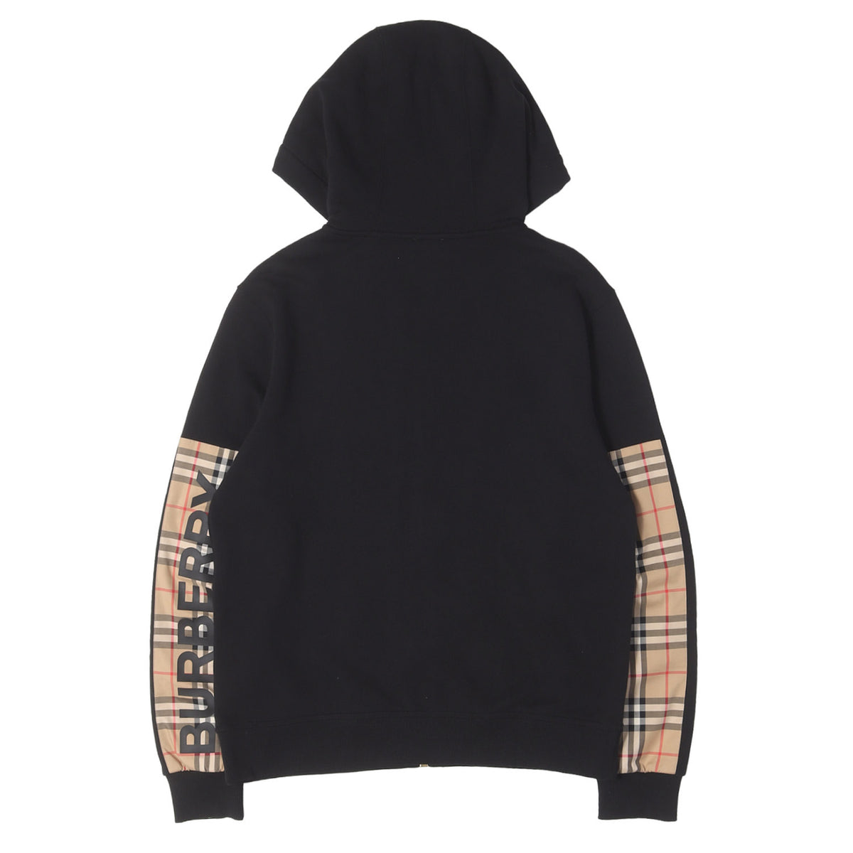 20SS ヴィンテージチェックパネル スウェット ジップパーカー