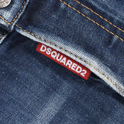 23SS クラッシュリペア ブリーチペイント加工 ストレッチ デニム スキニーパンツ (Super Twinky Jean)