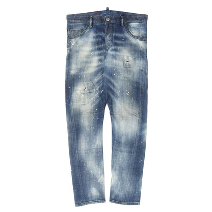 21SS クラッシュリペア加工 スキニー ストレッチ デニムパンツ (Sexy Twist Jean)