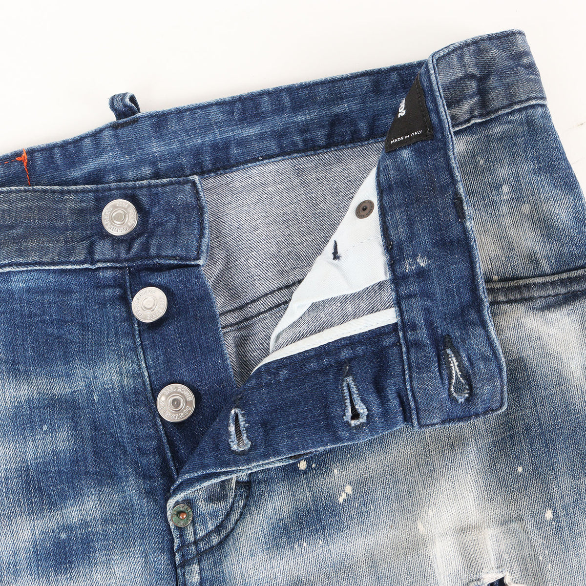 21SS クラッシュリペア加工 スキニー ストレッチ デニムパンツ (Sexy Twist Jean)