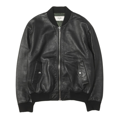 24AW バックエンボスロゴ ラムレザー ボンバージャケット (BLOUSON JACKET IN SOFT LAMBSKIN)