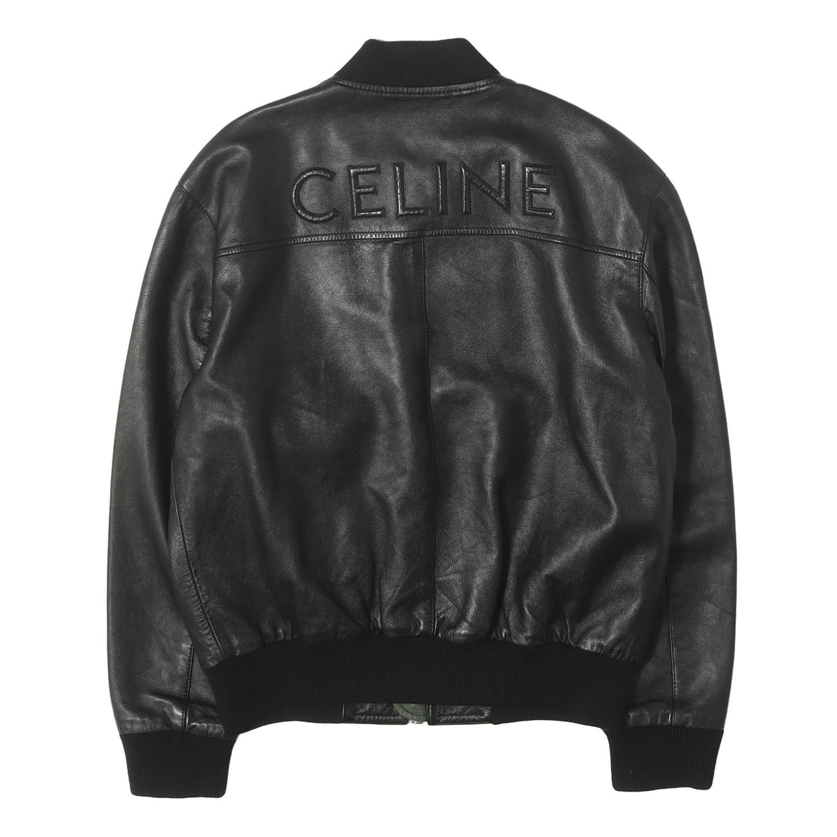 24AW バックエンボスロゴ ラムレザー ボンバージャケット (BLOUSON JACKET IN SOFT LAMBSKIN)