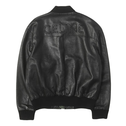 24AW バックエンボスロゴ ラムレザー ボンバージャケット (BLOUSON JACKET IN SOFT LAMBSKIN)