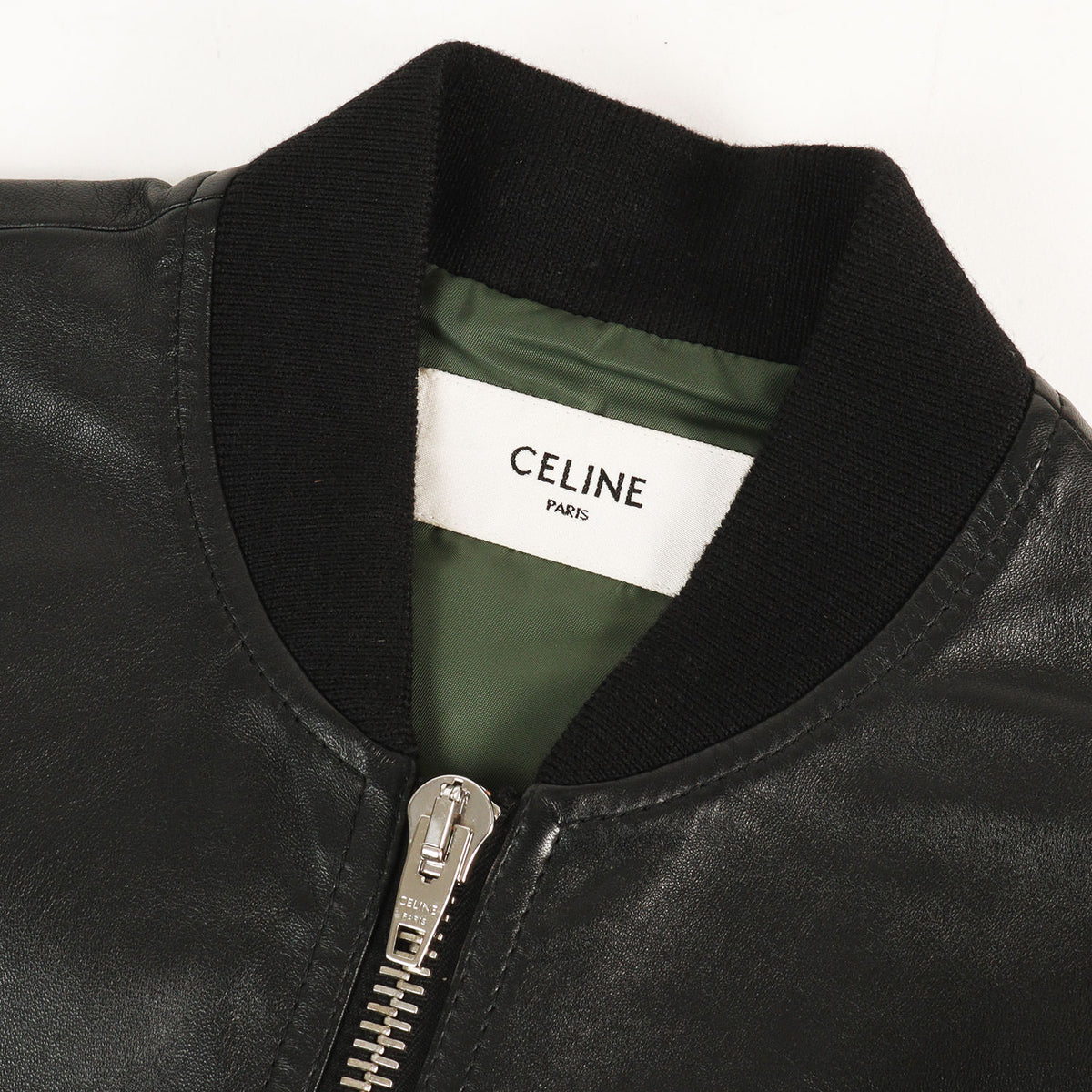 24AW バックエンボスロゴ ラムレザー ボンバージャケット (BLOUSON JACKET IN SOFT LAMBSKIN)