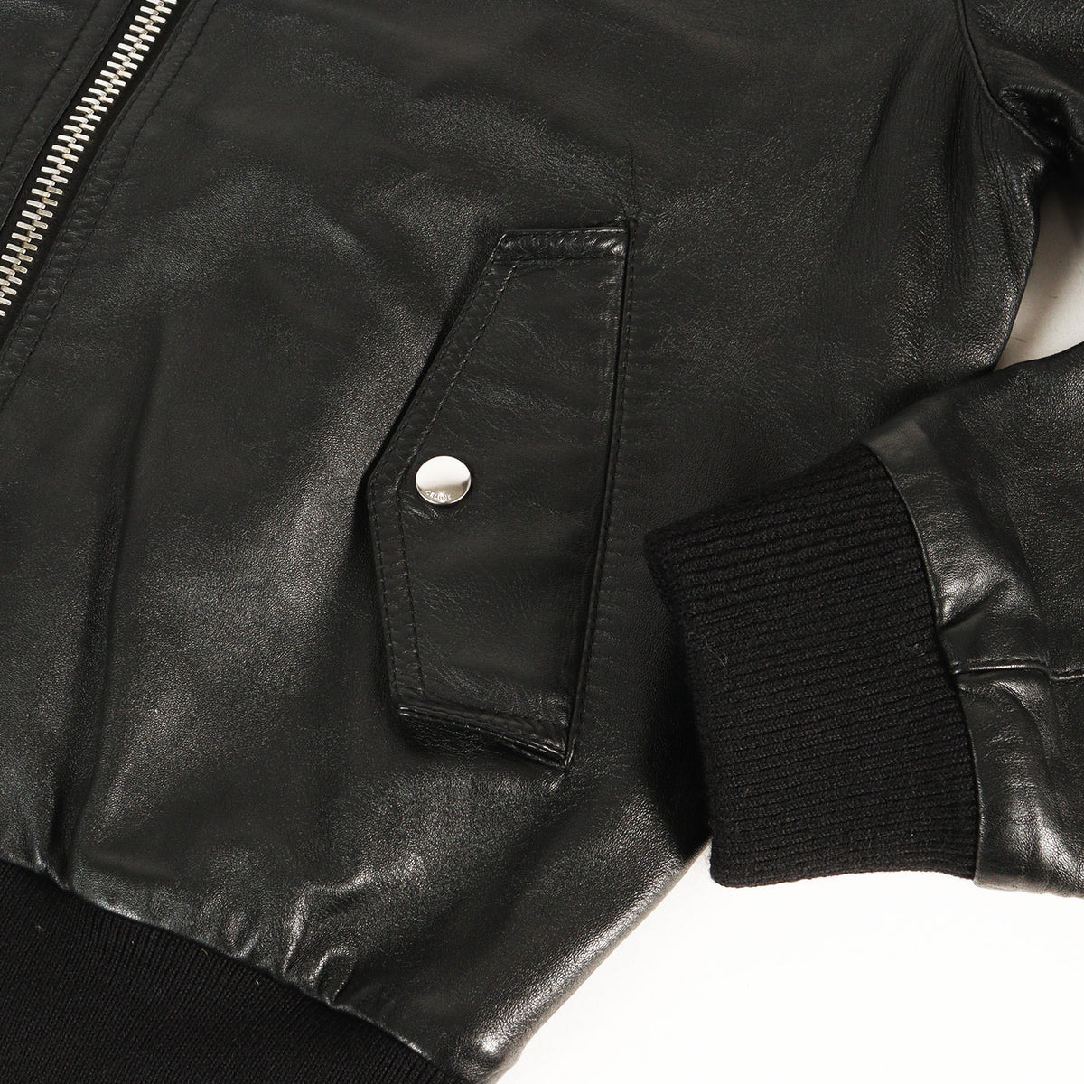 24AW バックエンボスロゴ ラムレザー ボンバージャケット (BLOUSON JACKET IN SOFT LAMBSKIN)