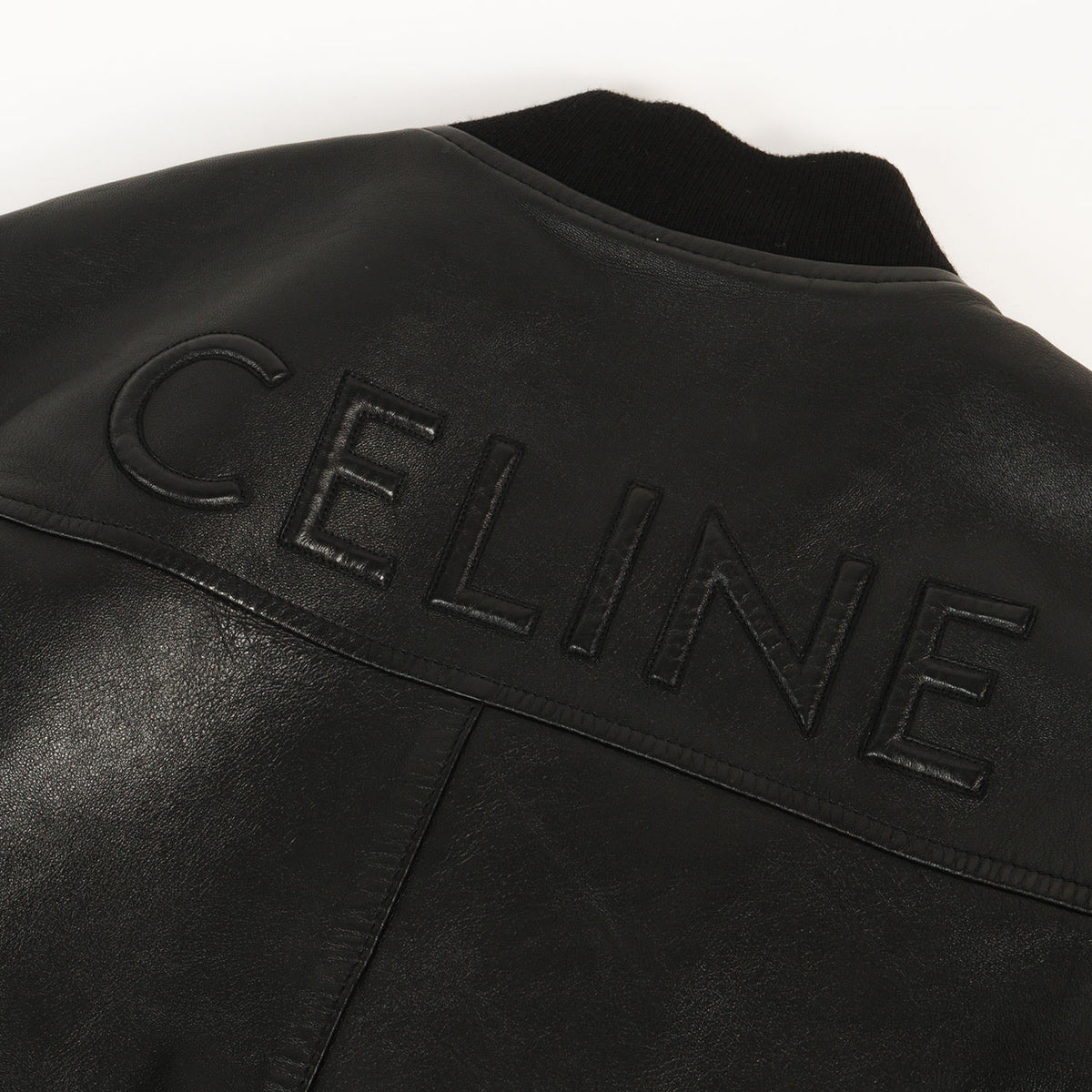 24AW バックエンボスロゴ ラムレザー ボンバージャケット (BLOUSON JACKET IN SOFT LAMBSKIN)