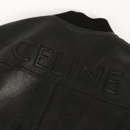 24AW バックエンボスロゴ ラムレザー ボンバージャケット (BLOUSON JACKET IN SOFT LAMBSKIN)