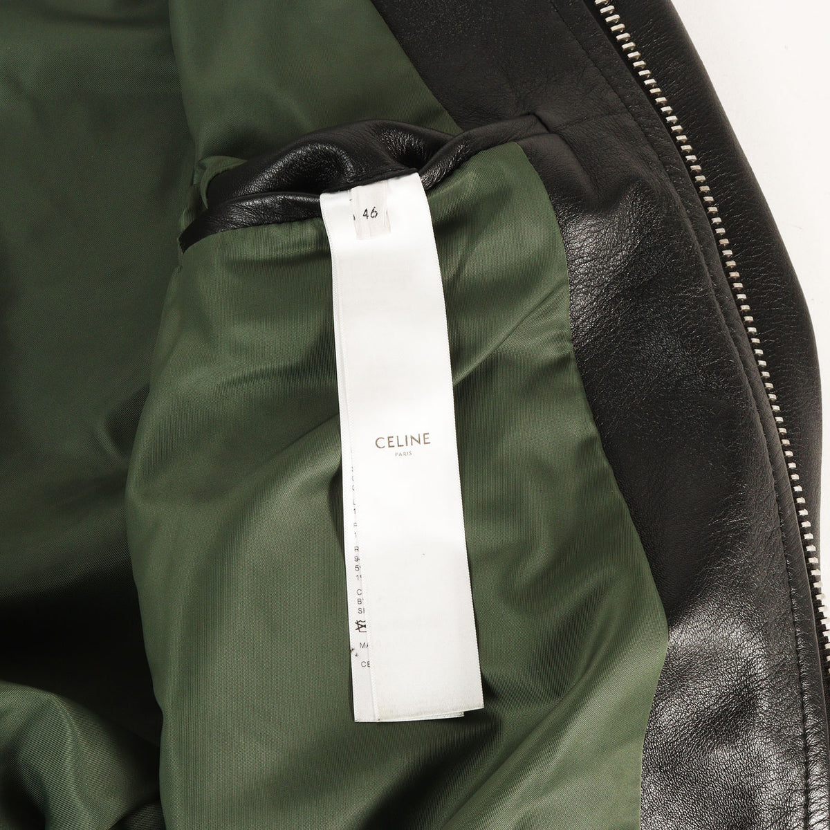 24AW バックエンボスロゴ ラムレザー ボンバージャケット (BLOUSON JACKET IN SOFT LAMBSKIN)
