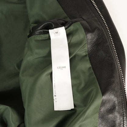 24AW バックエンボスロゴ ラムレザー ボンバージャケット (BLOUSON JACKET IN SOFT LAMBSKIN)