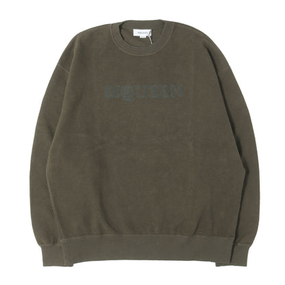 24AW ヴィンテージ ストーンウォッシュ ロゴ刺繍 スウェット (Vintage Stonewash Logo Crew Sweatshirt)