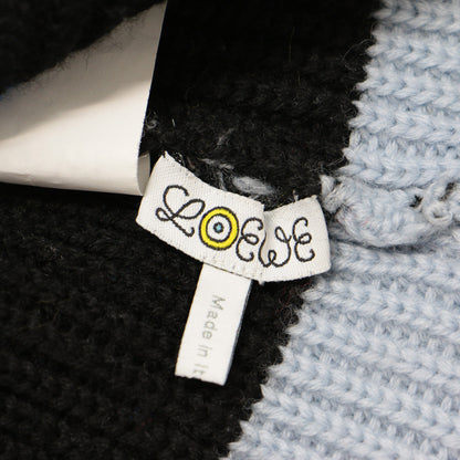 ニット帽 ビーニー ポンポン マルチボーダー ウール Eye LOEWE Nature 230411