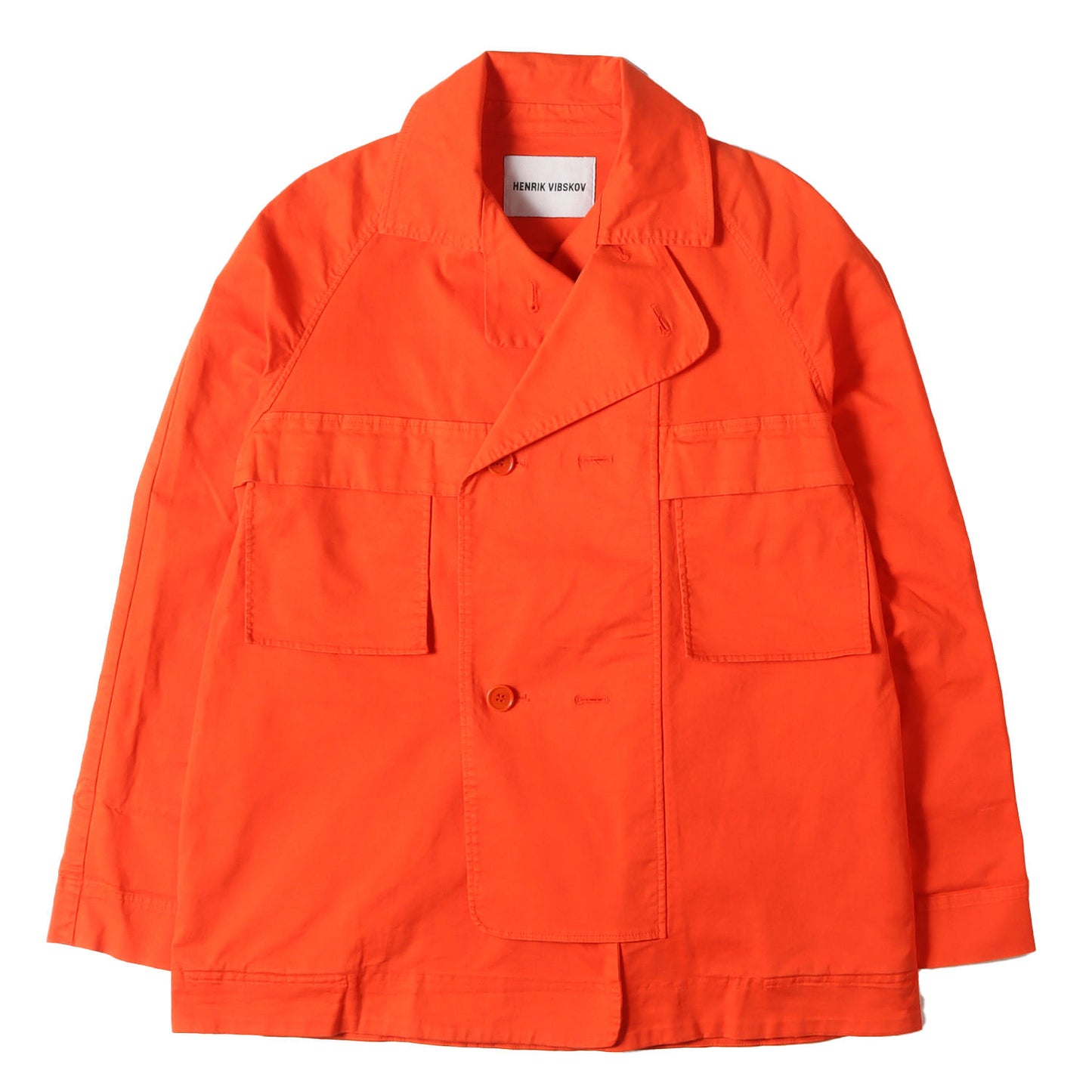 サンセットオレンジ コットンツイル タノイ ジャケット(TANOI JACKET)