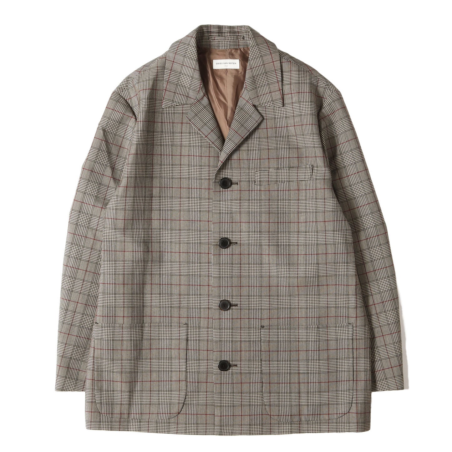 ハウンドトゥース チェック ノッチドラペル 4B ジャケット (BAYOS 5213 M.W.JACKET)