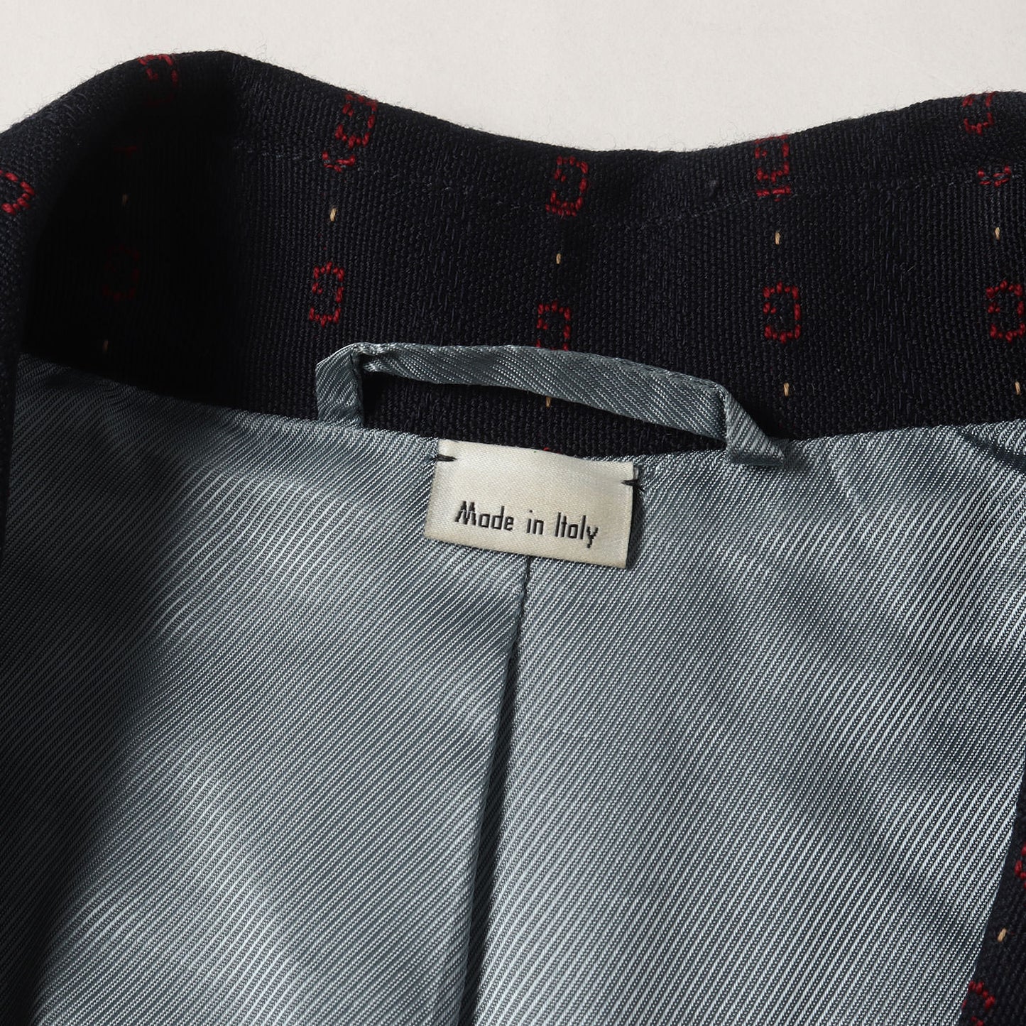 Gロゴストライプ 2B 金ボタン 紺ブレ ジャケット