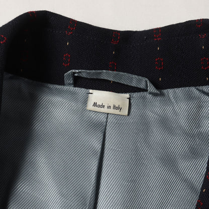 Gロゴストライプ 2B 金ボタン 紺ブレ ジャケット