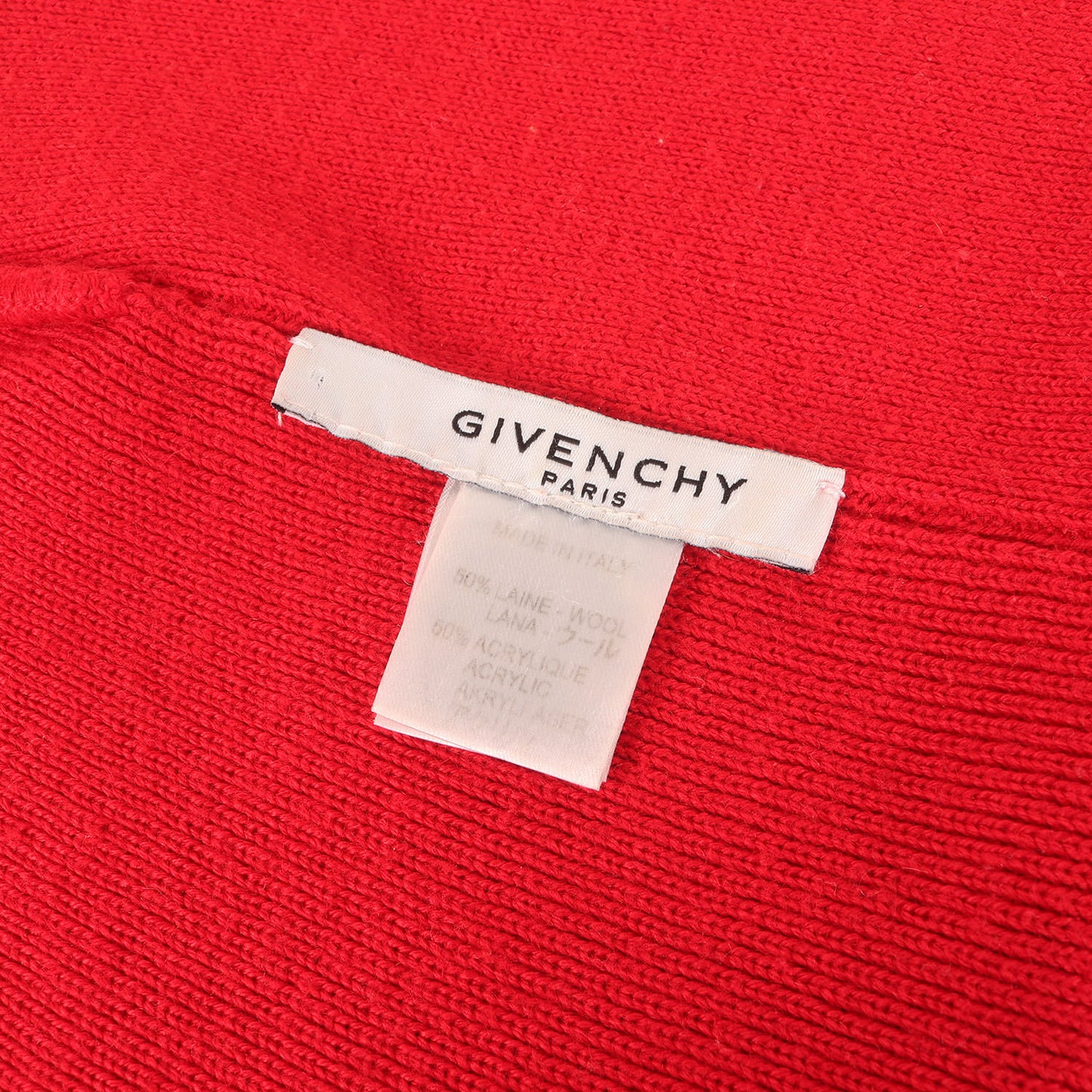 レザーロゴパッチ ウール/アクリル ニット キャップ