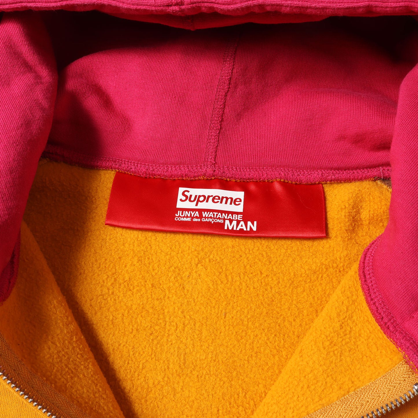 21AW ×JUNYA WATANABE MAN マルチロゴ カラーブロック フルジップ スウェットパーカー (Zip Up Hooded Up Hooded Sweatshirt)