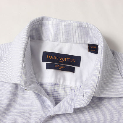 19SS ワイドカラー マイクロチェック コットン ボタンシャツ (RM191F IPJ HGS9PW)