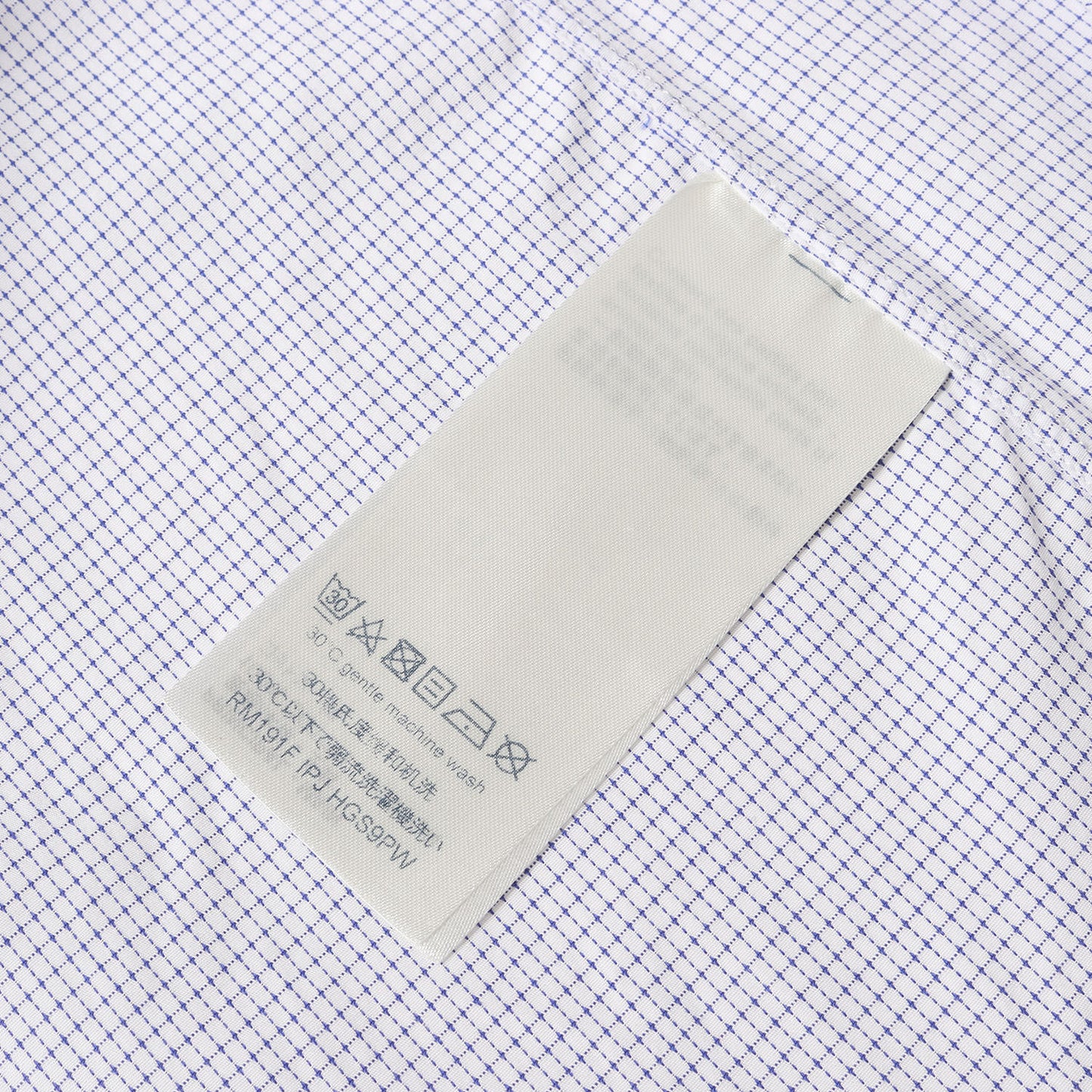 19SS ワイドカラー マイクロチェック コットン ボタンシャツ (RM191F IPJ HGS9PW)