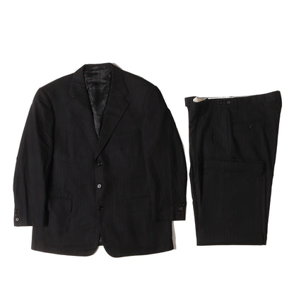 ピンストライプ ウール 3B テーラードジャケット スラックスパンツ セットアップ / PURPLE LABEL パープルレーベル