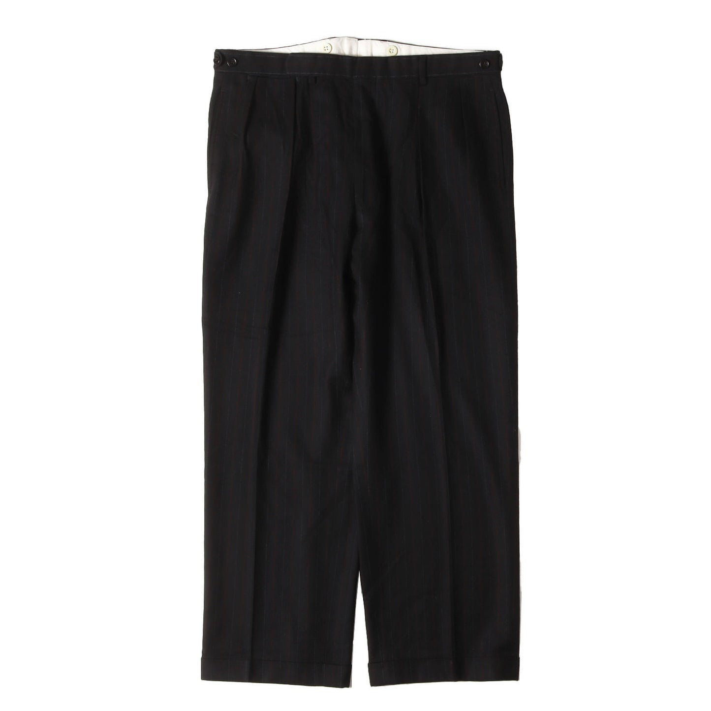 ピンストライプ ウール 3B テーラードジャケット スラックスパンツ セットアップ / PURPLE LABEL パープルレーベル