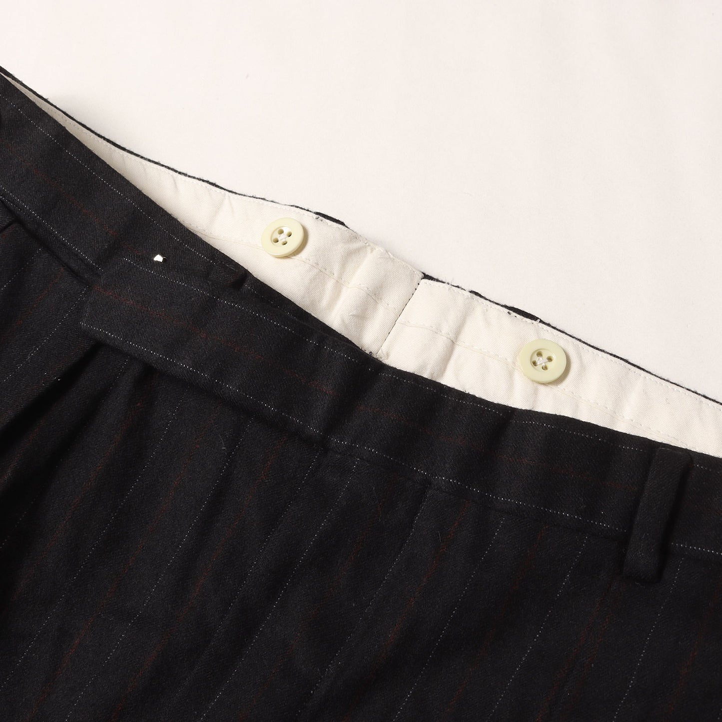 ピンストライプ ウール 3B テーラードジャケット スラックスパンツ セットアップ / PURPLE LABEL パープルレーベル