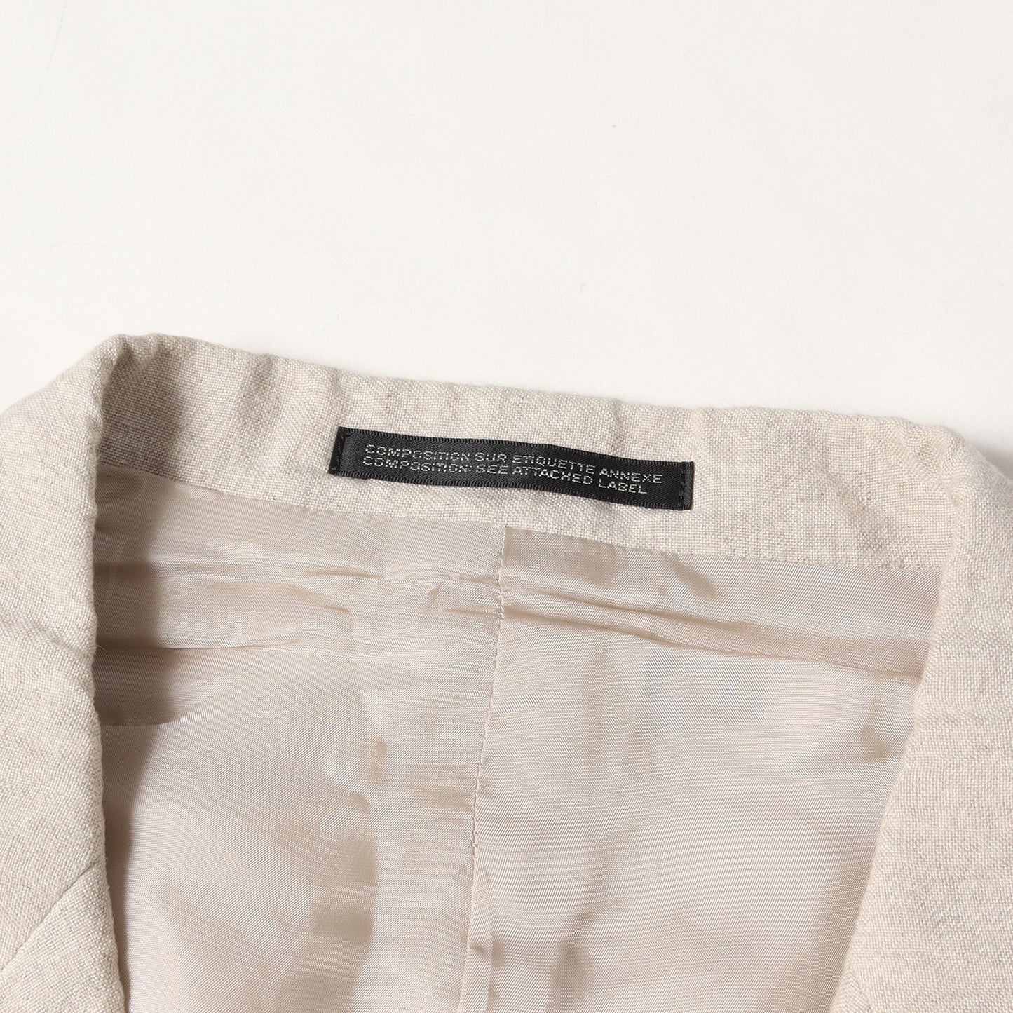 24SS デコレーション付き リネン ノッチドラペル 3B テーラードジャケット Y's for men