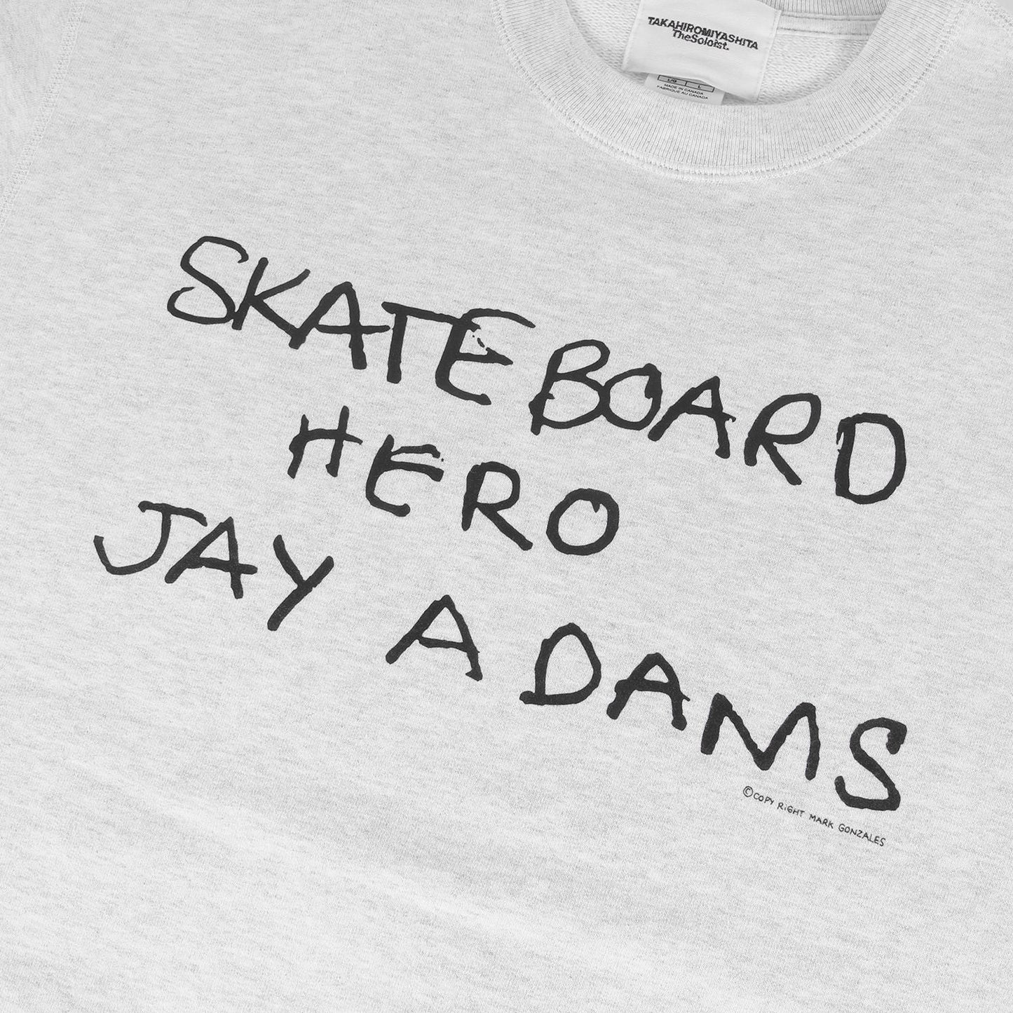 ×Mark Gonzales / SUICOKE レターロゴ クルーネック スウェット