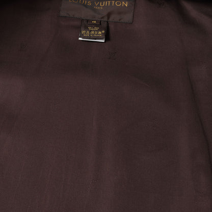 カーフレザー ニットリブ フルジップ ブルゾン