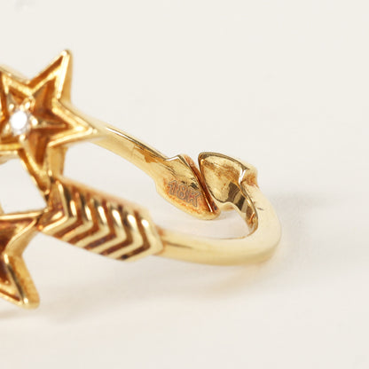 ダブル アロー ダブル シェリフ スター リング 18K Gold / Diamonds (Double Arrow Double Sheriff Star Ring)