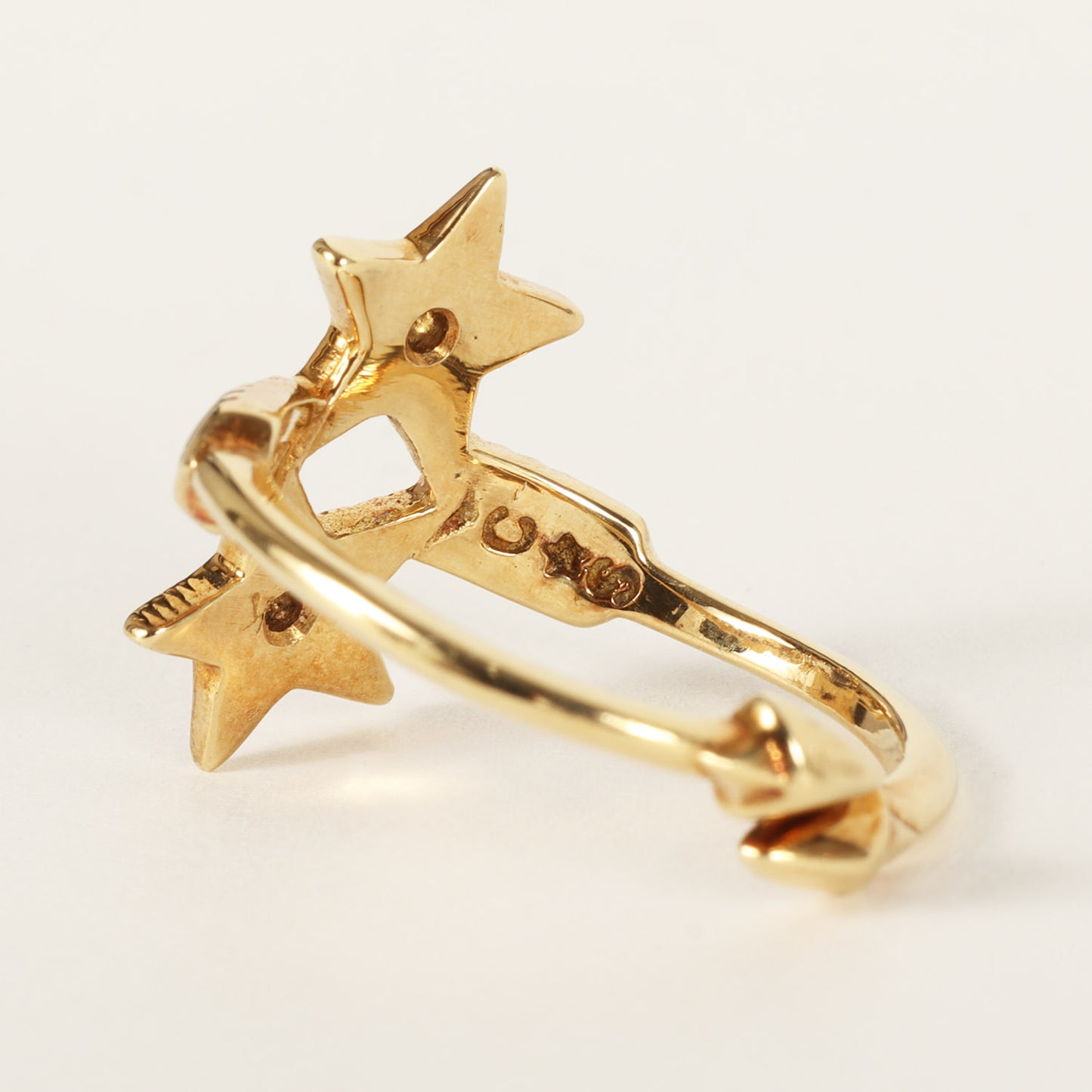 ダブル アロー ダブル シェリフ スター リング 18K Gold / Diamonds (Double Arrow Double Sheriff Star Ring)