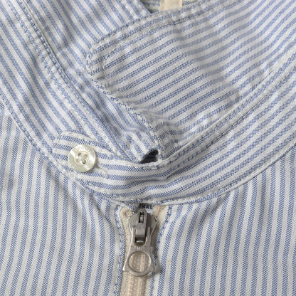 ×BROOKS BROTHERS チンスト付き OXストライプ×OXプレーン フルジップ シャツ 2019年製