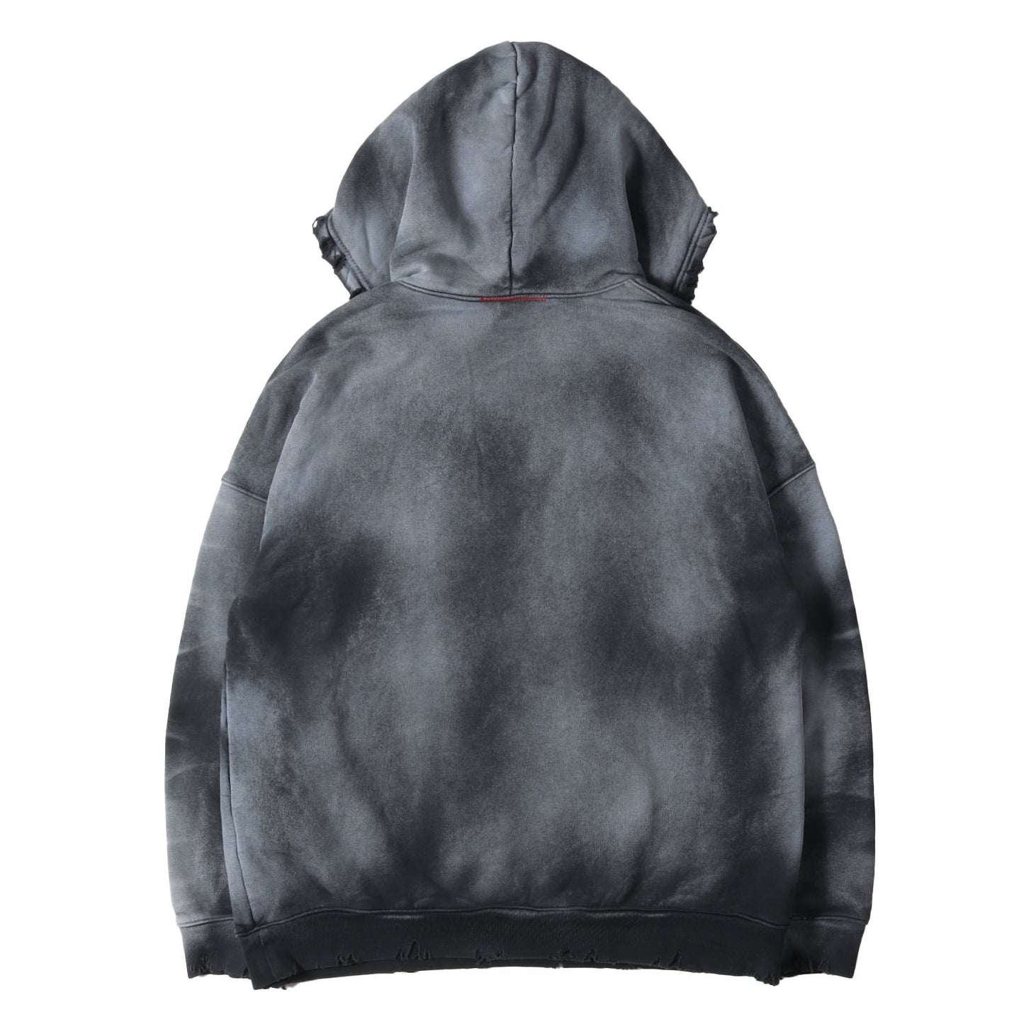 ダメージフェード加工 オーバーサイズ スウェットパーカー