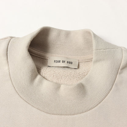 ETERNALフェルトロゴ モックネック オーバーサイズ スウェット