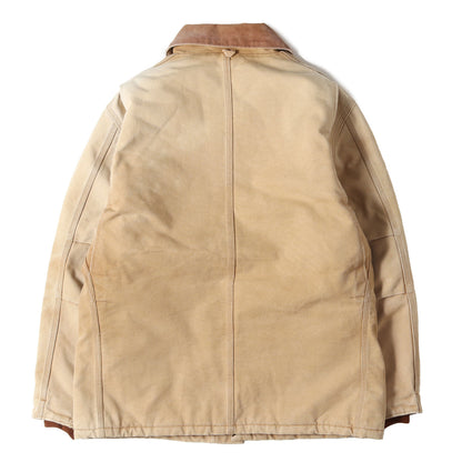 90s - 00s 裏キルティング ブラウンダック トラディショナル コート