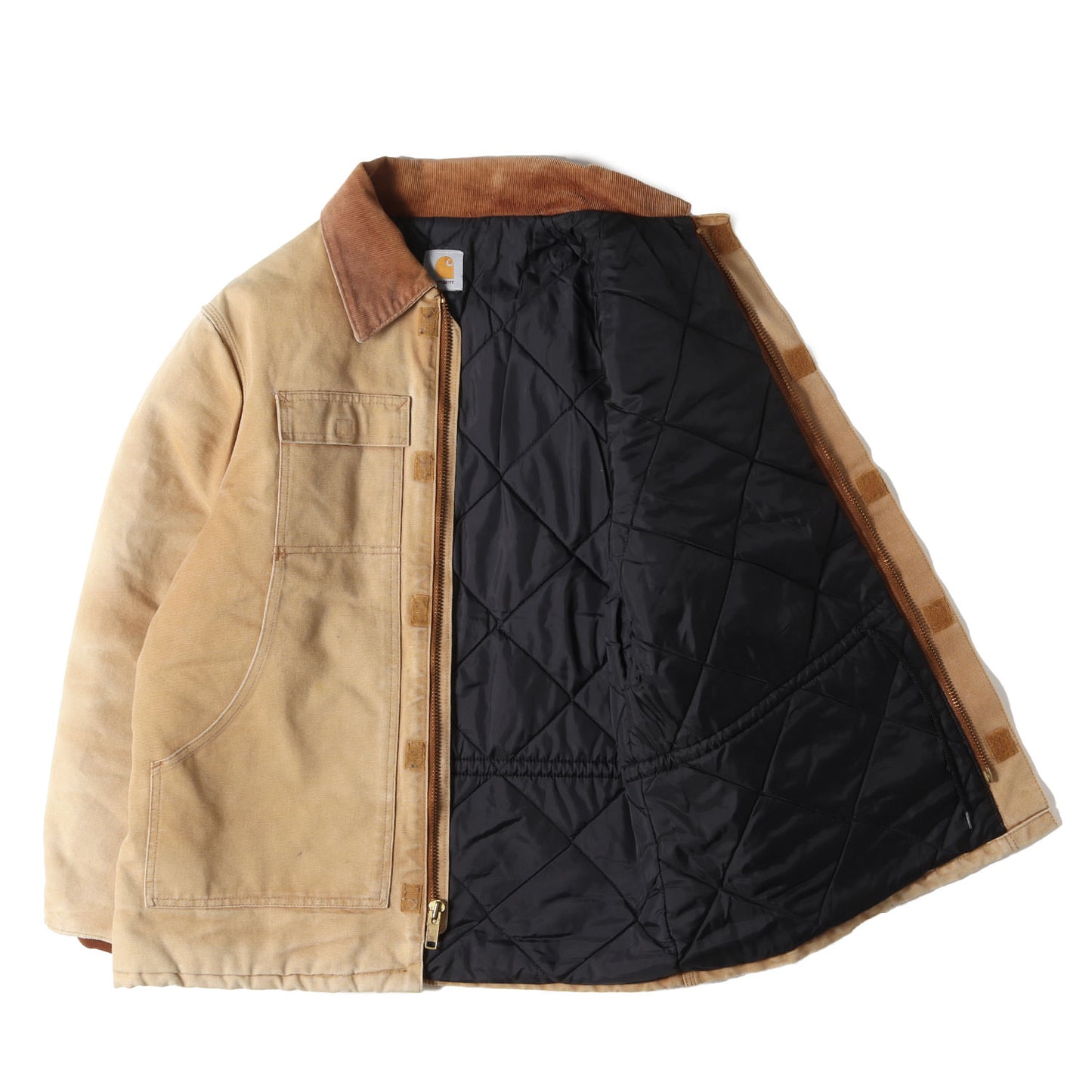 90s - 00s 裏キルティング ブラウンダック トラディショナル コート