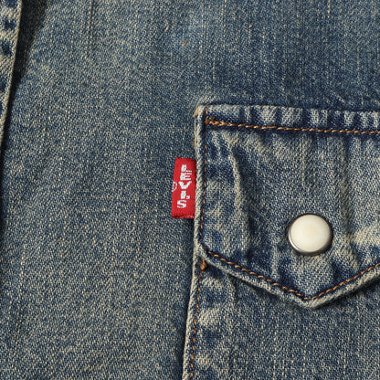 ×DENIM TEARS ヴィンテージ加工 ウエスタンステッチ スナップボタン デニムシャツ (Western Stitch Denim Shirt)