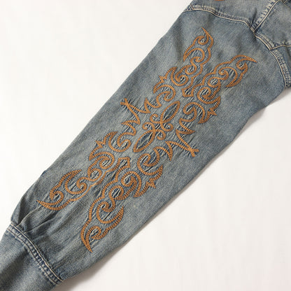 ×DENIM TEARS ヴィンテージ加工 ウエスタンステッチ スナップボタン デニムシャツ (Western Stitch Denim Shirt)
