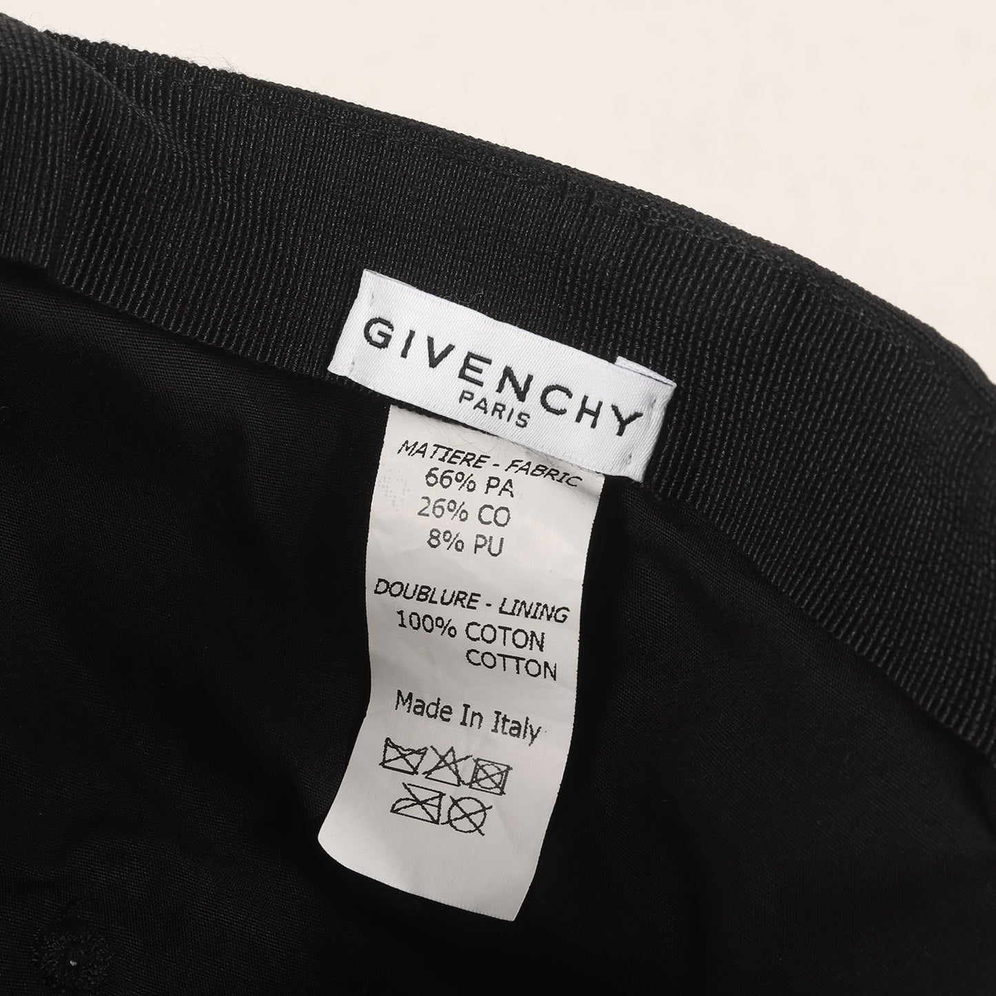 Studio Homme GIVENCHY 波状ロゴ ナイロン ベースボールキャップ