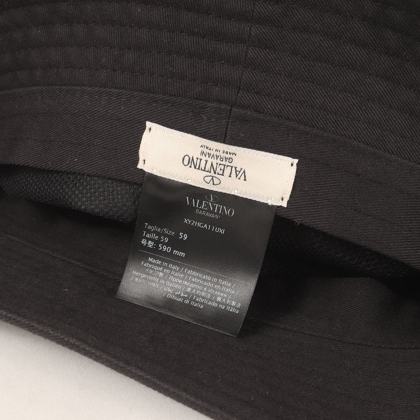 VLTNロゴ コットンツイル バケット ハット (VLTN Logo Bucket Hat)