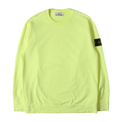 コンパスロゴワッペン付き ヘビーオンス ロングスリーブ Tシャツ (HEAVY COTTON JERSEY GARMENT DYED)