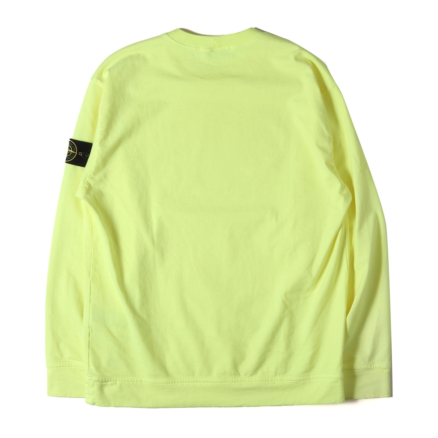 コンパスロゴワッペン付き ヘビーオンス ロングスリーブ Tシャツ (HEAVY COTTON JERSEY GARMENT DYED)