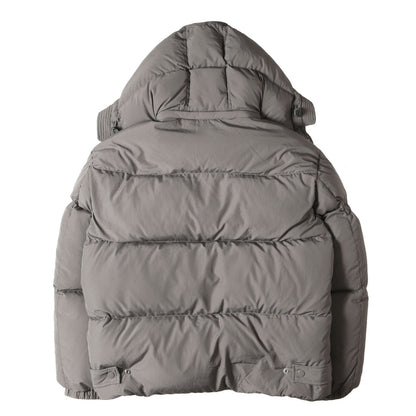 オーバルDワッペン付き フーデッド ナイロン ダウンジャケット (W-ROLF-NW JACKET)