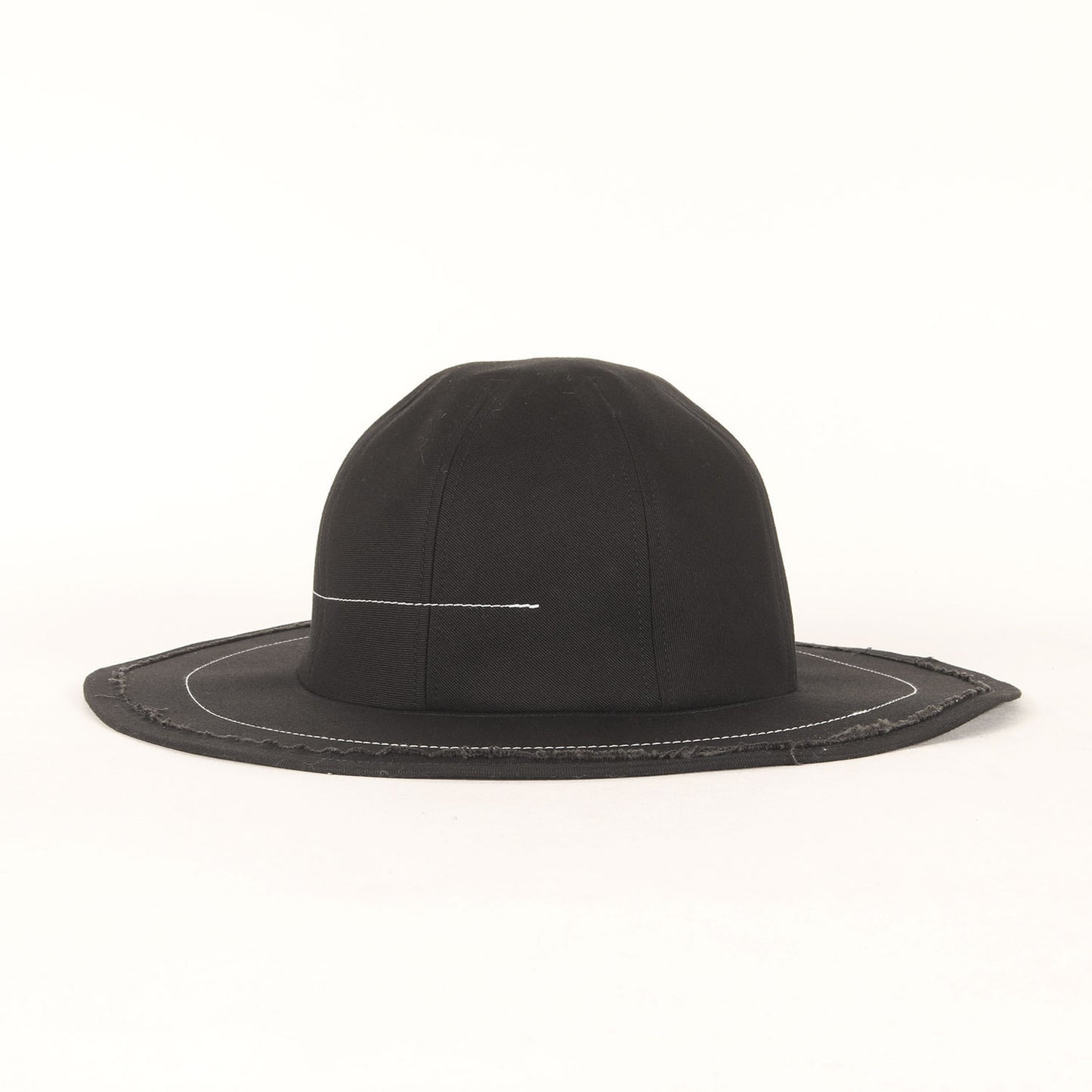 [近年モデル] ×ishica ステッチデザイン ロングブリム チノクロス ボーラーハット GJ-H01-050