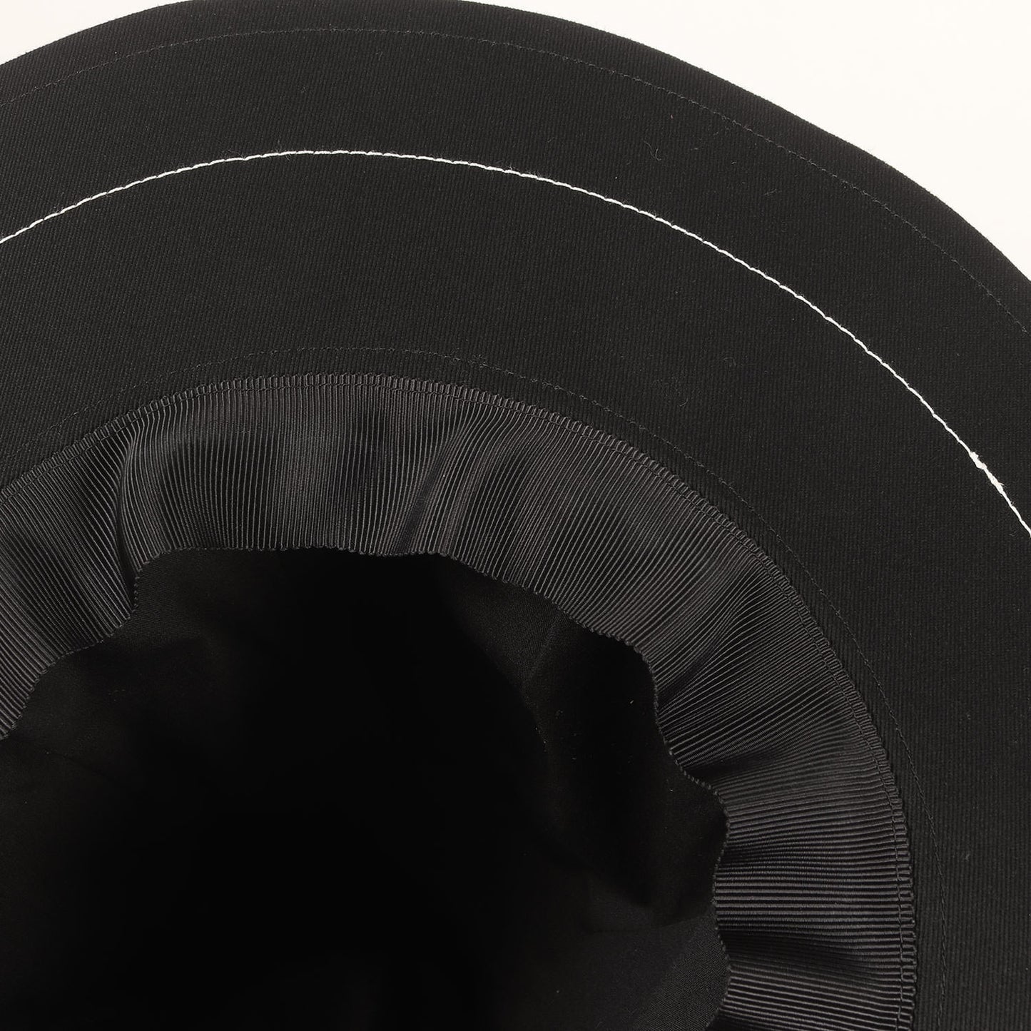 [近年モデル] ×ishica ステッチデザイン ロングブリム チノクロス ボーラーハット GJ-H01-050