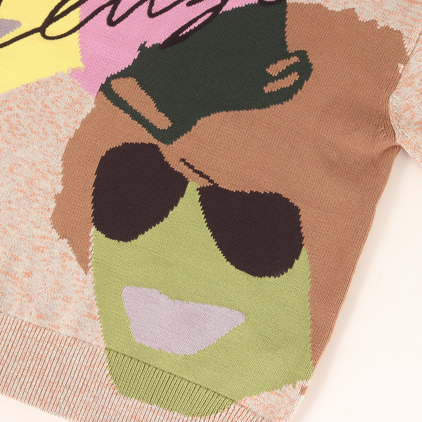 NIGO期 フェイスグラフィック クルーネック インターシャ ニット (Tribute lntarsia Long Jumper)